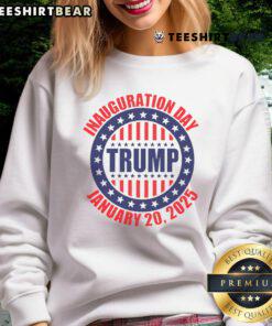 Hot Trump Inauguration Day sweatshirt featuring Trump and Vance, celebrating the 47th President of the USA in 2025.