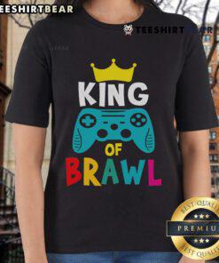 Nice Brawl King Gamer Brawler Ladies Tee featuring vibrant graphics and a stylish design for gaming enthusiasts.