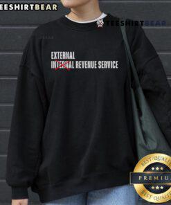 Cozy Nice External Revenue Service sweatshirt in navy blue, perfect for casual wear and showcasing your support.