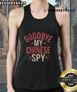 Funny meme of a Chinese spy in a tank top saying goodbye, highlighting the 'Nice Goodbye My Chinese Spy' theme.