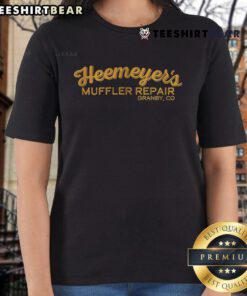 Nice Heemeyer Muffler Repair Granby CO Ladies Tee featuring a stylish design for automotive enthusiasts.