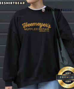 Nice Heemeyer Muffler Repair sweatshirt design featuring Granby, CO, showcasing local pride and automotive culture.