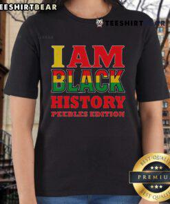 Nice I Am Black History Peebles Edition Ladies Tee showcasing a stylish design celebrating Black history.