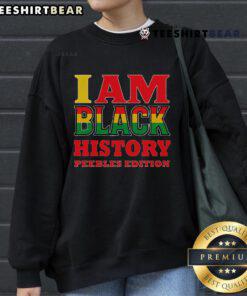 Nice I Am Black History Peebles Edition Sweatshirt featuring bold graphic design celebrating Black history and culture.