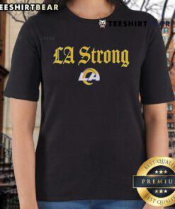 Stylish Nice Los Angeles Rams LA Strong ladies tee featuring vibrant team colors and logo, perfect for game day.