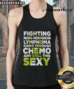 Stylish Non-Hodgkin Lymphoma chemo awareness tank top featuring a bold design promoting cancer awareness and support.