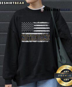 Stylish Nice Notre Dame USA flag sweatshirt featuring vibrant colors and a cozy design, perfect for fans and casual wear.
