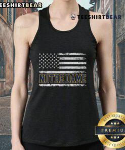 Nice Notre Dame USA flag tank top featuring vibrant colors and comfortable design, perfect for game day or casual wear.