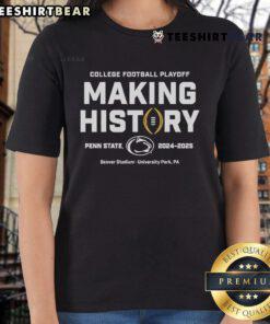 Penn State Nittany Lions making history in 2025 College Football Playoff Orange Bowl ladies tee design.