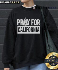 Cozy Nice Pray For California sweatshirt featuring a stylish graphic, perfect for casual wear and supporting California.