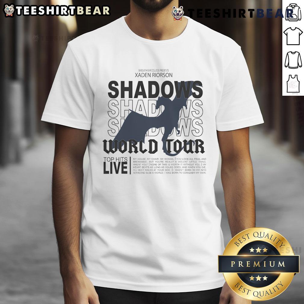 Nice Shadows World Fourth Wing World T-Shirt featuring a unique design and vibrant colors for fans of fantasy literature.