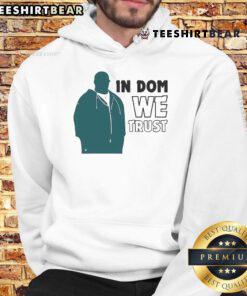 Alt Text: Official Big In Dom Disandro We Trust Philadelphia Eagles hoodie featuring team colors and logo, perfect for fans.
