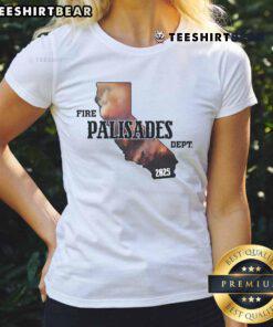 Official California Republic Fire Palisades Dept 2025 ladies tee featuring a stylish design and vibrant colors.