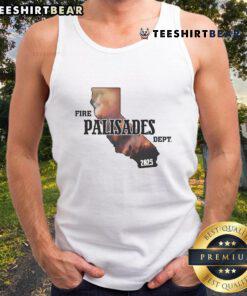Official California Republic Fire Palisades Dept 2025 tank top featuring vibrant design and bold graphics.