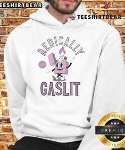Official Double Cross Co. Medically Gaslit Hoodie in black, featuring unique graphic design and cozy, stylish fit.