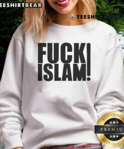 Official Fuck Islam Sweatshirt showcasing bold text design for those expressing controversial opinions on religion.