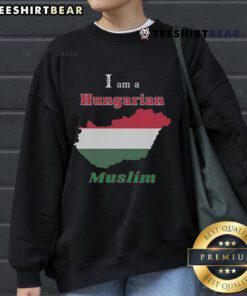 Alt Text: Official I Am A Hungarian Muslim Sweatshirt featuring a stylish design and vibrant colors for proud Hungarian Muslims.