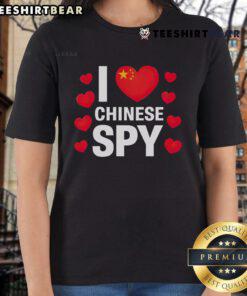 Official I Love Chinese Spy TikTok 2025 Ladies Tee showcasing trendy design for fans of TikTok and Chinese culture.