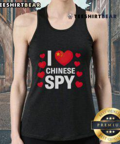 Alt Text: Official I Love Chinese Spy TikTok 2025 tank top featuring bold graphic design and trendy style for fans.