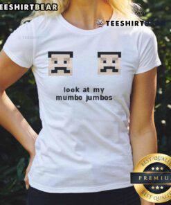 Official Look At My Mumbo Jumbos ladies tee featuring a stylish design, perfect for casual wear and fans of fun graphics.