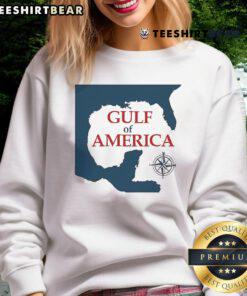 Alt Text: Mark Kaye Gulf of America sweatshirt featuring bold graphics and a comfortable fit, perfect for casual wear.