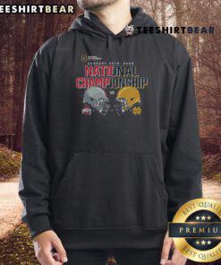 Official Ohio State Buckeyes vs Notre Dame Fighting Irish 2025 National Championship hoodie displayed on a neutral background.