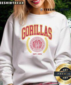 Official Pittsburg State Gorillas team crest sweatshirt featuring vibrant colors and logo for fans and supporters.