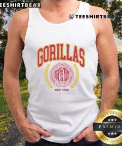 Official Pittsburg State Gorillas team crest tank top featuring bold logo design in vibrant colors for fans.