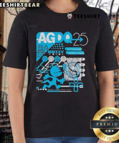 Official Pittsburgh Pennsylvania AGDQ 2025 event ladies tee featuring vibrant design and gaming theme.