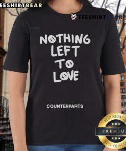 Official Pure Noise Records Nothing Left To Love Counterparts ladies tee featuring vibrant design and soft fabric.
