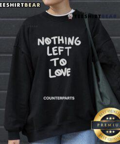 Official Pure Noise Records Nothing Left To Love Counterparts sweatshirt featuring bold logo and comfortable design.