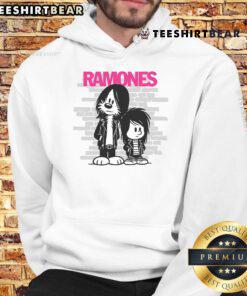 Official Ramones Rocket To Russia Hoodie featuring iconic band logo and retro design for punk rock fans.