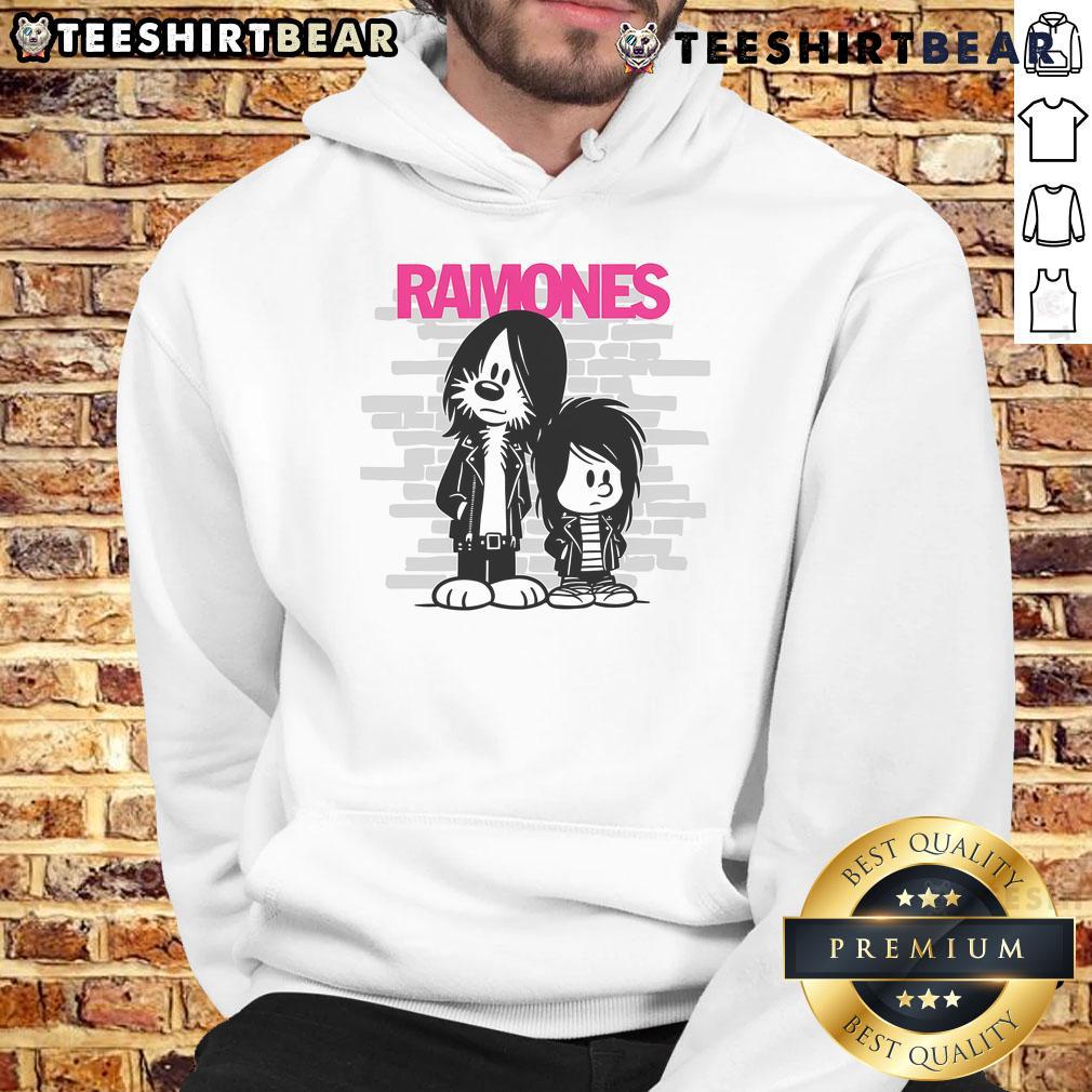 Official Ramones Rocket To Russia Hoodie featuring iconic band logo and retro design for punk rock fans.