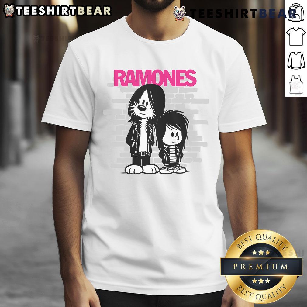 Official Ramones Rocket To Russia T-Shirt featuring iconic band logo and vibrant design, perfect for punk rock fans.