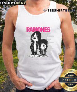 Official Ramones Rocket To Russia tank top featuring iconic band logo and vibrant design for punk rock fans.