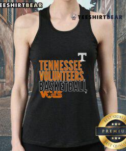 Official Tennessee Volunteers basketball tank top featuring Vols text logo overlay in orange and white colors.