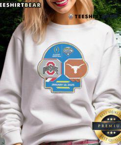 Official Texas Longhorns Souvenir sweatshirt for Cotton Bowl playoff semifinal vs. Ohio State Buckeyes, showcasing team pride.