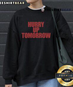 Official The Weeknd Hurry Up Tomorrow album sweatshirt featuring bold graphic design and stylish fit for fans.