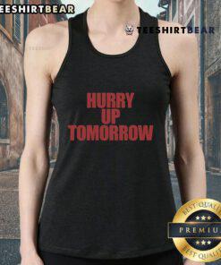 Alt Text: Official The Weeknd Hurry Up Tomorrow album tank top featuring vibrant artwork and stylish design for fans.