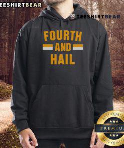 Official Washington Football Fourth and Hail Hoodie in navy blue, featuring team logo and stylish design for fans.