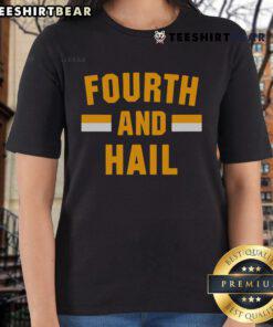 Alt Text: Official Washington Football Fourth and Hail Ladies Tee featuring team colors and logo, perfect for fans.