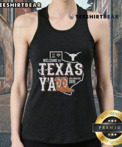 Alt Text: Official Welcome to Texas Y'all Arlington 2025 tank top featuring vibrant design and Texas pride.