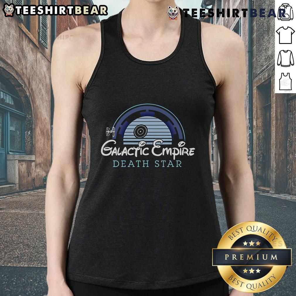Official Wish Upon A Death Star Tank Top featuring a unique space-themed design, perfect for fans of sci-fi and pop culture.