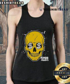 Skull tank top from Official Yaevorikreationz Over My Dead Body collection, featuring a bold skull graphic design.
