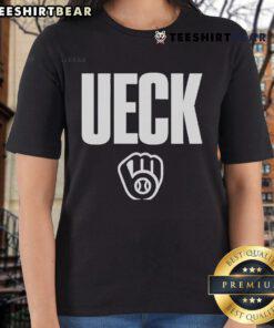 Original Bob Uecker 1934-2025 MLB Milwaukee Brewers Ladies Tee featuring a stylish design for fans.