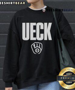 Original Bob Uecker 1934-2025 MLB Milwaukee Brewers sweatshirt featuring iconic design and team colors.