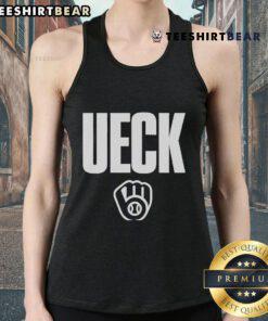 Original Bob Uecker 1934-2025 MLB Milwaukee Brewers tank top featuring classic design and vibrant colors.