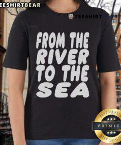 Original Falastin From The River To The Sea Ladies Tee featuring vibrant design and comfortable fit for stylish wear.