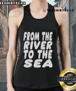 Original Falastin From The River To The Sea tank top featuring vibrant design and comfortable fit for casual wear.
