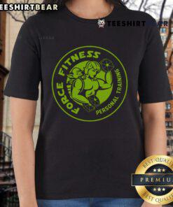 Original Force Fitness Personal Training Star Wars Ladies Tee featuring a stylish design for fitness enthusiasts.